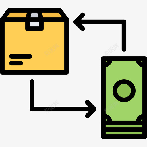 货到付款101交货彩色图标svg_新图网 https://ixintu.com 交货 彩色 货到付款