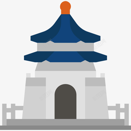 纪念馆亚洲国家地标性建筑3座平地图标svg_新图网 https://ixintu.com 3座 亚洲国家 地标 平地 建筑 纪念馆