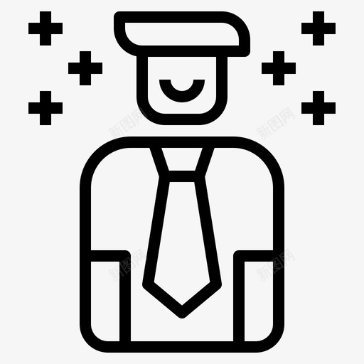 人员商人经理图标svg_新图网 https://ixintu.com 专业人员 人员 办公室 商人 团队 大纲 演示 经理