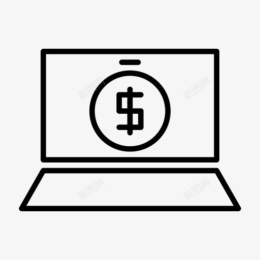 笔记本电脑收入收入技术图标svg_新图网 https://ixintu.com 办公设备 技术 收入 概述 电脑 笔记本