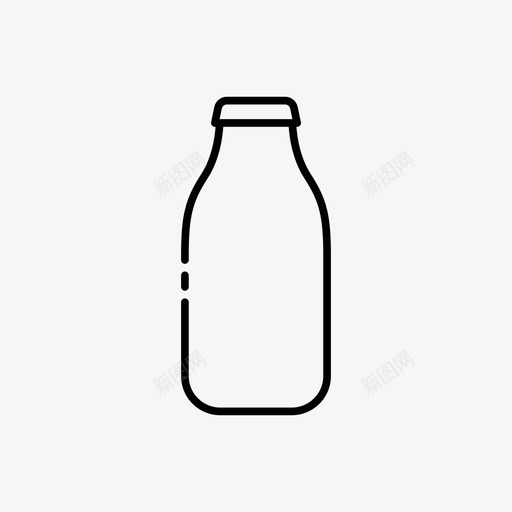 瓶子罐子果汁图标svg_新图网 https://ixintu.com 果汁 牛奶 瓶子 罐子 送奶