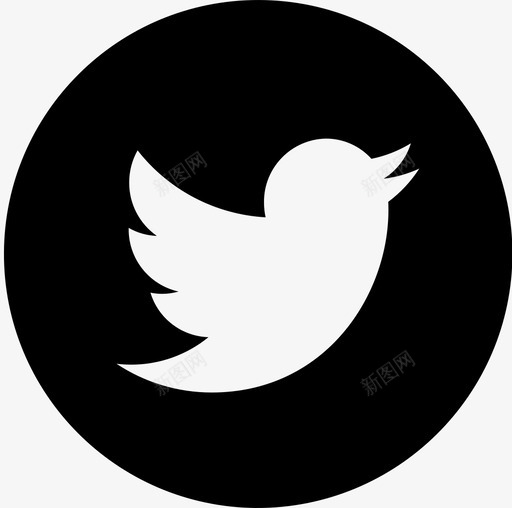 Twitter Icon ○svg_新图网 https://ixintu.com Twitter Icon ○