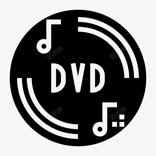 Dvd音乐83固态图标svg_新图网 https://ixintu.com Dvd 固态 音乐83