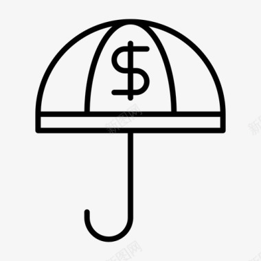 雨伞业务伞业务庆祝图标图标
