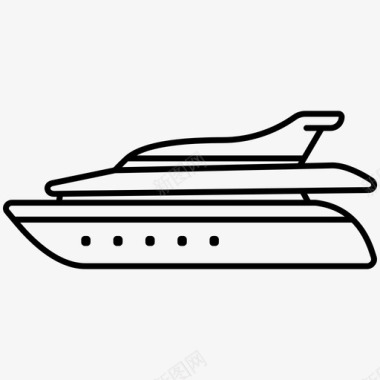 游艇船运输图标图标