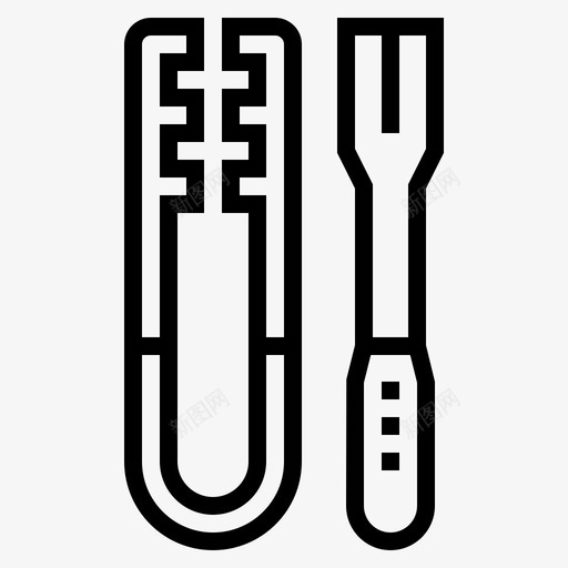 钳子餐具厨房图标svg_新图网 https://ixintu.com 厨房 工具 烹饪图标 钳子 餐具