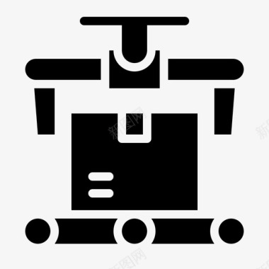输送机工业机械物流图标图标