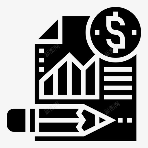 摘要分析现金图标svg_新图网 https://ixintu.com 会计 分析 字形 报表 摘要 流量 现金