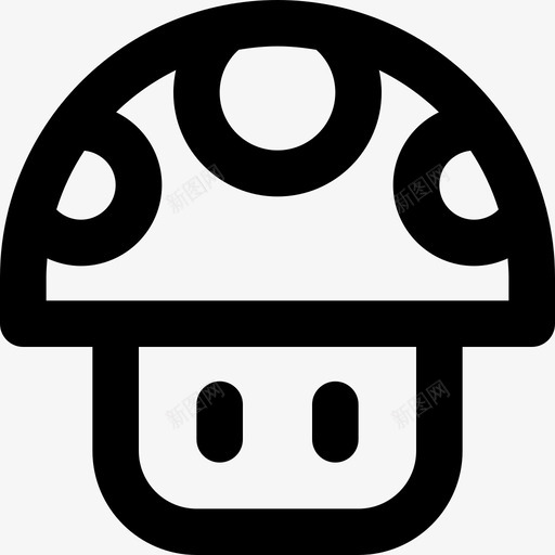 蘑菇经典游戏2直线型图标svg_新图网 https://ixintu.com 直线型 经典游戏2 蘑菇