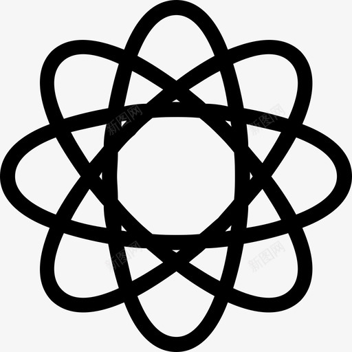 离子原子图标svg_新图网 https://ixintu.com 原子 离子