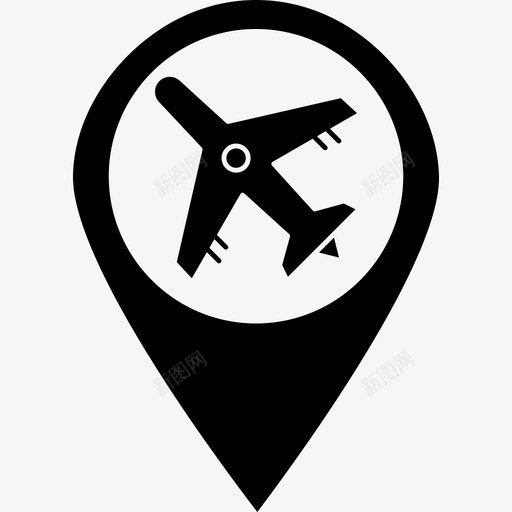 机场警察位置图标svg_新图网 https://ixintu.com 位置 地图 地图密码v30 地点 密码 机场 警察