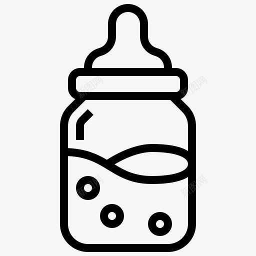 奶瓶孩子们甜甜的图标svg_新图网 https://ixintu.com 奶瓶 孩子们 甜甜的