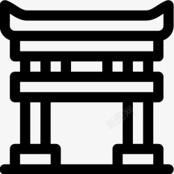 gateGateTori日语29线性图标高清图片