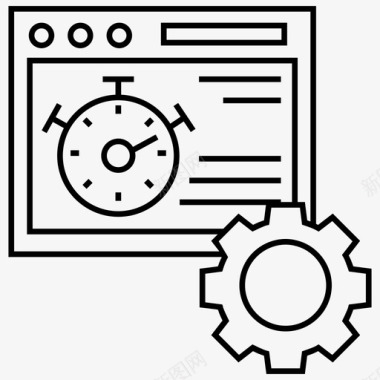 网络速度设置仪表板设置在线分析图标图标