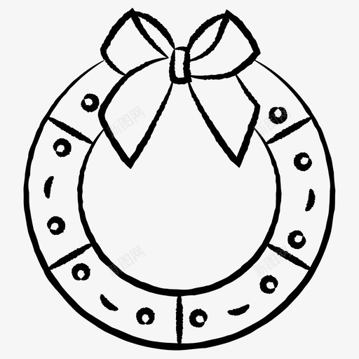 花装饰品戒指图标svg_新图网 https://ixintu.com 圣诞涂鸦 戒指 花 花环 装饰品