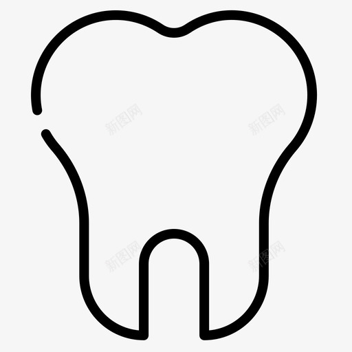 牙齿医用146直齿图标svg_新图网 https://ixintu.com 医用146 牙齿 直齿