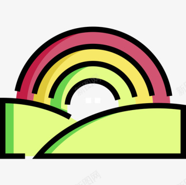 彩虹杂项59线性颜色图标图标