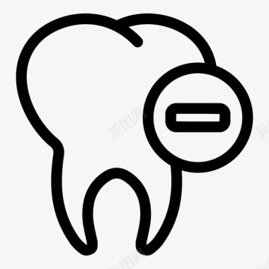 拔牙牙科牙科护理图标图标