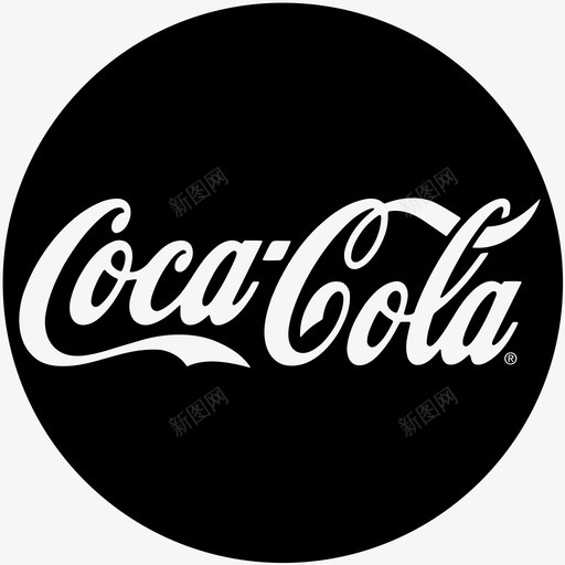可口可乐图标svg_新图网 https://ixintu.com 单色 可口可乐logo 可口可乐图标 填充 扁平 手绘 简约 精美