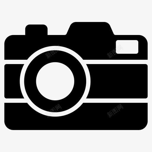 相机捕捉单反相机图标svg_新图网 https://ixintu.com 单反 图片 多媒体 小工 工具 捕捉 相机 符号