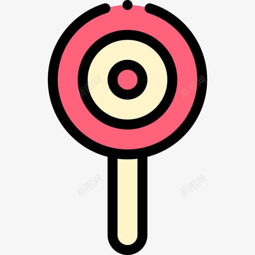 棒棒糖甜点和糖果6线性颜色图标svg_新图网 https://ixintu.com 棒棒糖 甜点 糖果 线性 颜色
