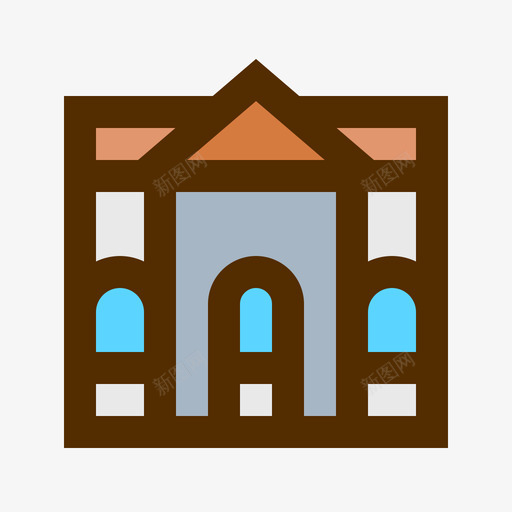 大学大学53线性颜色图标svg_新图网 https://ixintu.com 大学 大学53 线性颜色