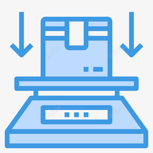 秤交付76蓝色图标svg_新图网 https://ixintu.com 交付 蓝色