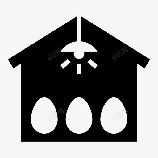 孵化器小鸡鸡蛋图标svg_新图网 https://ixintu.com 养殖 孵化 孵化器 小鸡 鸡蛋
