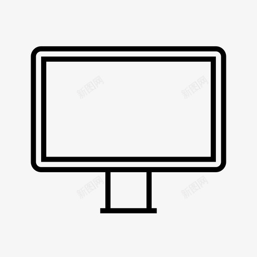 电影院显示器台式机mac图标svg_新图网 https://ixintu.com mac 台式机 屏幕 显示器 电影院 设备