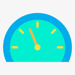 汽车维修接待表车速表汽车维修41扁平图标高清图片