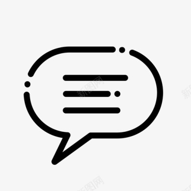 消息气泡电子邮件图标图标