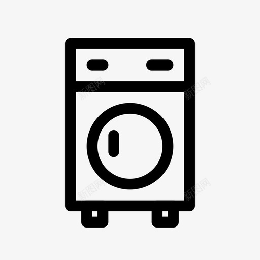 洗衣机电子产品概述图标svg_新图网 https://ixintu.com 洗衣机 电子产品概述