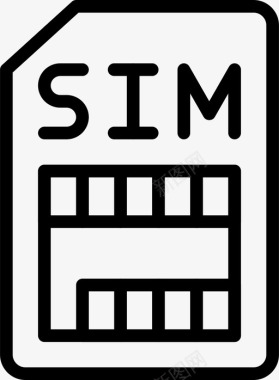 线性技术Sim卡图标图标