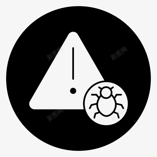警告错误黑客图标svg_新图网 https://ixintu.com 填充 病毒 警告 计算机 错误 黑客