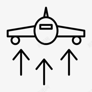 起飞飞机飞机机场图标图标