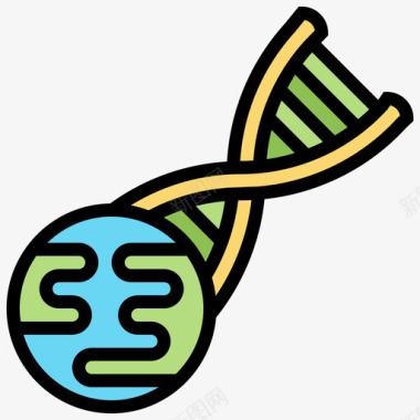 转基因茎16线形颜色图标图标