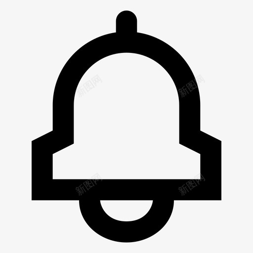 铃声警报通知图标svg_新图网 https://ixintu.com 图标 清晰 警报 设置 通知 铃声
