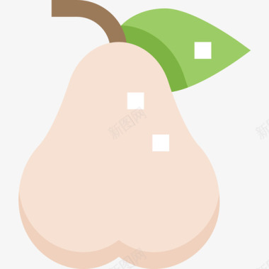 梨蔬菜和水果2扁平图标图标