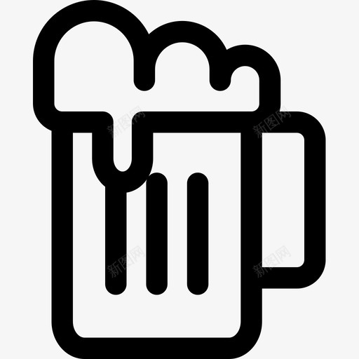 啤酒新年28直系图标svg_新图网 https://ixintu.com 啤酒 新年 直系