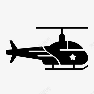 警用直升机犯罪警察图标图标
