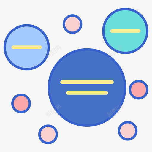 圆圈信息图6线颜色图标svg_新图网 https://ixintu.com 信息 圆圈 颜色