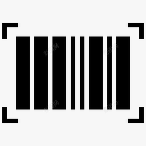 条形码条形码扫描仪电子商务和购物字形图标svg_新图网 https://ixintu.com 条形码 条形码扫描仪 电子商务和购物字形
