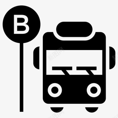 本地巴士运输长途汽车本地交通图标图标
