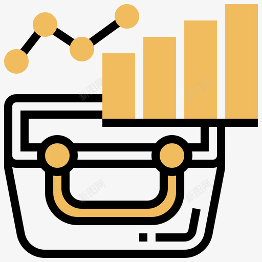 分析商业分析16黄影图标svg_新图网 https://ixintu.com 分析 商业 黄影