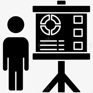 演示文稿业务图表业务会议图标图标