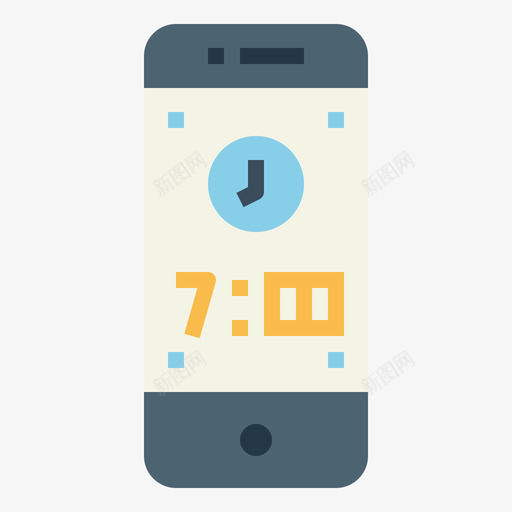 智能手机手表13扁平图标svg_新图网 https://ixintu.com 扁平 手机 手表 智能
