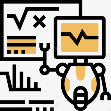分析人工智能48黄影图标图标