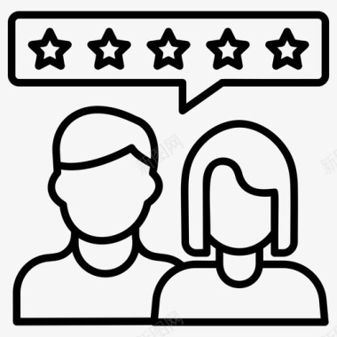 用户评级客户评论星级排名图标图标