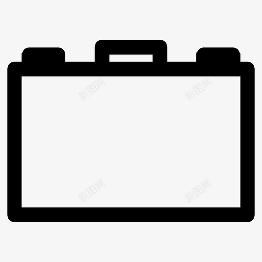 手提箱包行李箱图标svg_新图网 https://ixintu.com 包 大胆的固体用户界面图标 工作 手提箱 行李箱
