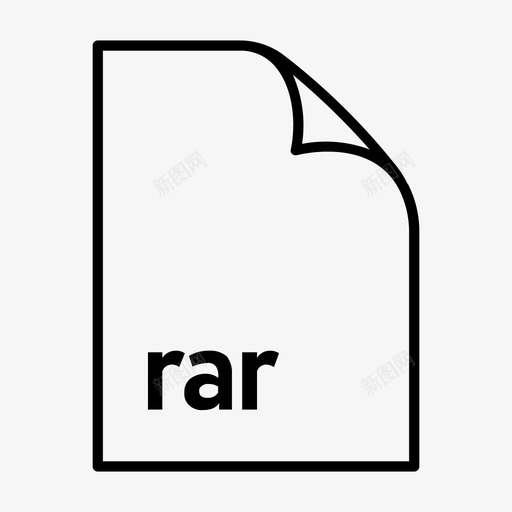 rar格式化文件图标svg_新图网 https://ixintu.com rar 文件 格式化